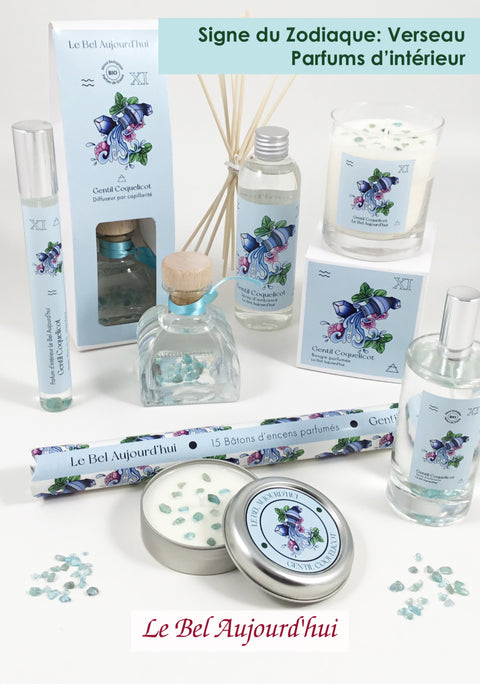 Bougie parfumée zodiaque verseau