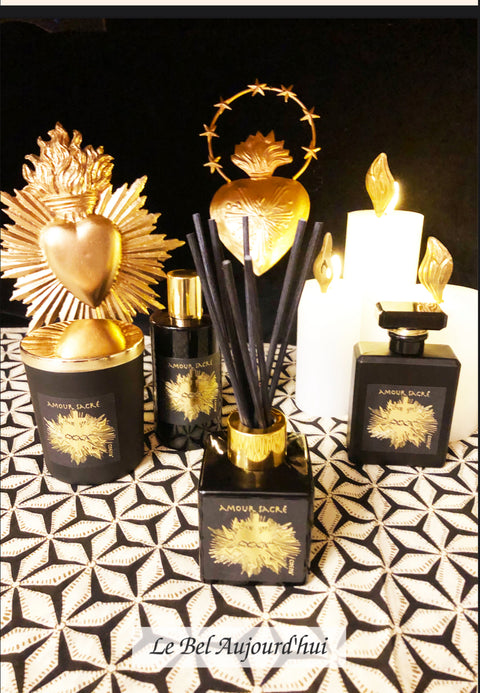 Bougie parfumée amour sacré, le cabinet des curiosités