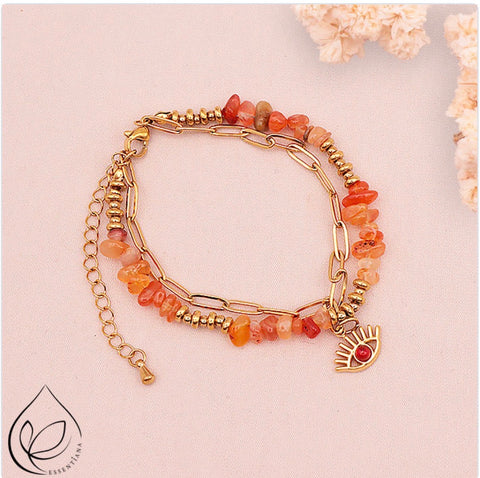 bracelet-horus-cornaline-acier-inoxydable-montbrison-boutique-deco-en-folie