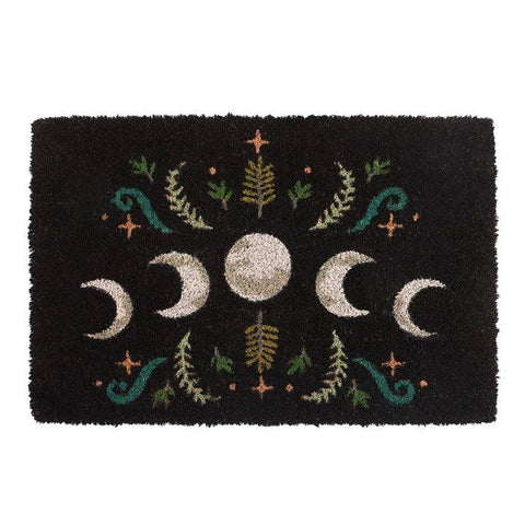 Paillasson noir Forêt sombre Phases de lune