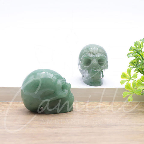 Crâne en aventurine verte