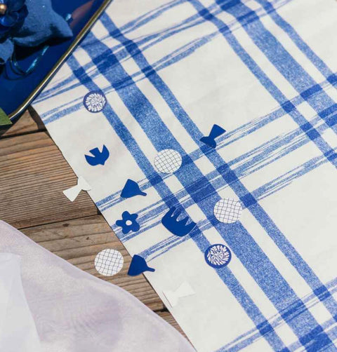 Confettis de Table Bleu Roi – Collection Dolce Vita & Mariage