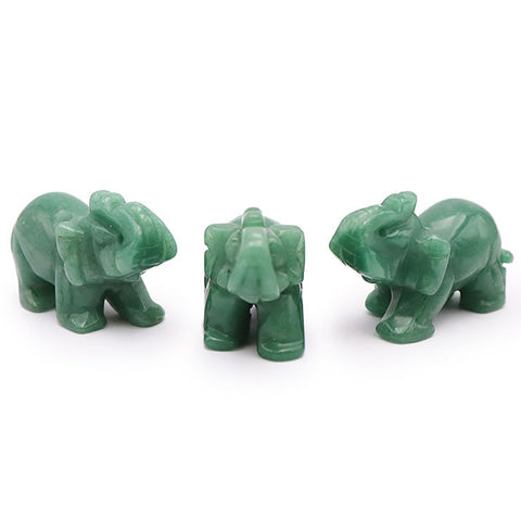 Éléphant en Aventurine verte 50mm