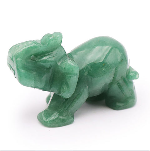 Éléphant en Aventurine verte 50mm