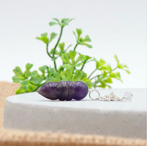 Pendule en améthyste ￼