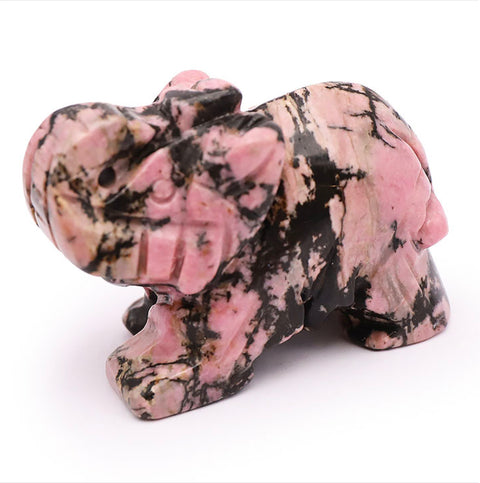 Éléphants en Rhodonite 50mm￼