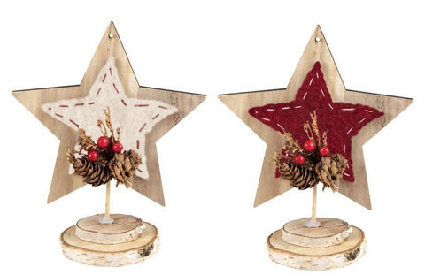 Étoile de Noël en bois