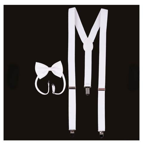 Bretelles de Noël blanche ￼