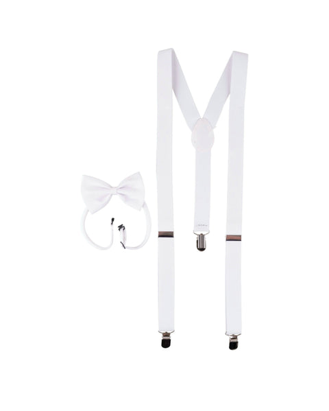 Bretelles de Noël blanche ￼