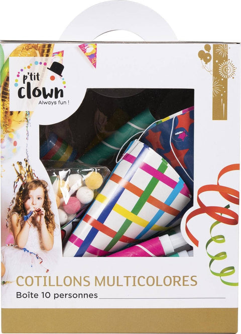 Kit Cotillons Boîte 10 Personnes - Multicolore
