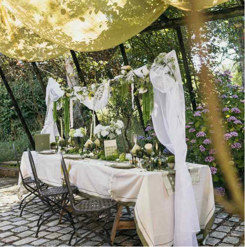Lot de 100 Confettis de Table Jardin à la Française avec Perles – Vert Olive & Pistache | Décoration Chic