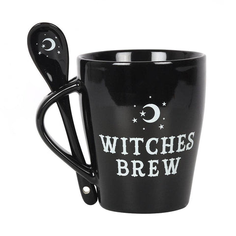 Mug sorcière Witches Brew 300 ml avec cuillère – tasse gothique