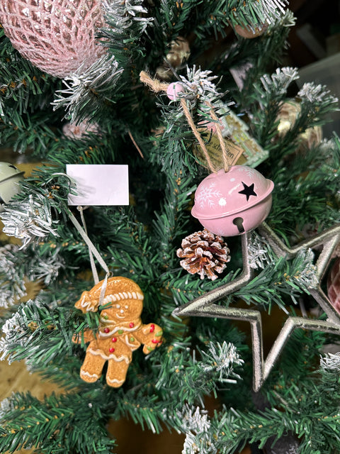 Lot de 6 clochettes de Noël en métal ￼