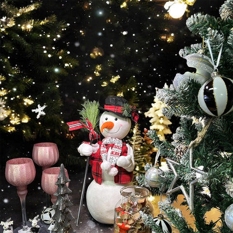 Étoile de Noël en métal argenté ￼