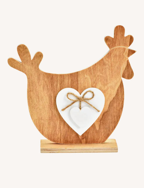 Poule en bois ￼