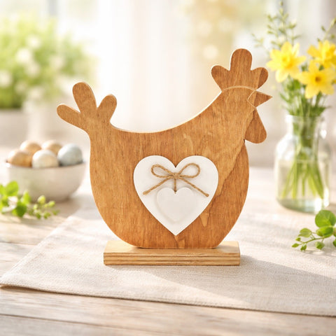 Poule en bois ￼