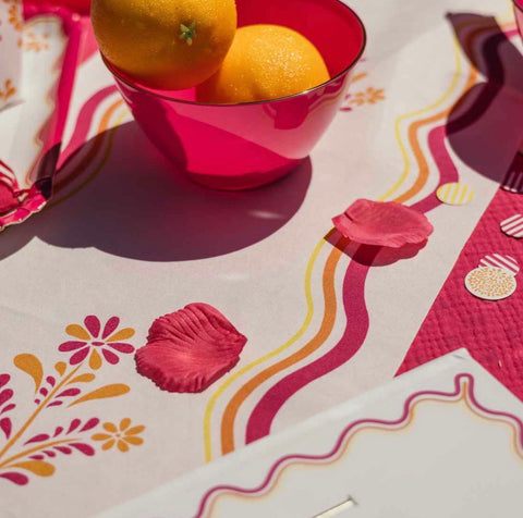 100 Pétales en Tissu Rose Framboise – Décoration de Mariage & Collection Pink Lemonade