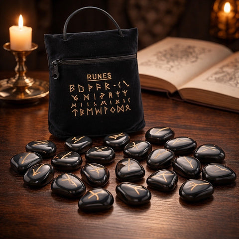 Pochon de runes en Onyx