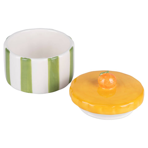 pot-deco-cuisine-ceramique-rayures-vert-jaune-boutique-montbrison-deco-en-folie