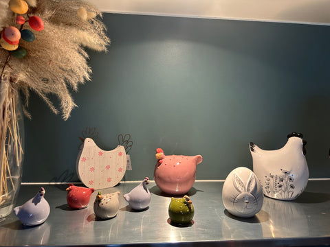 Poule de Pâques en céramique 12cm