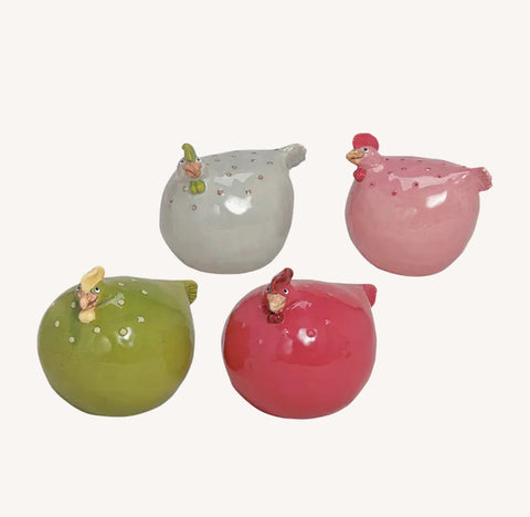 Poule de Pâques en céramique 12cm