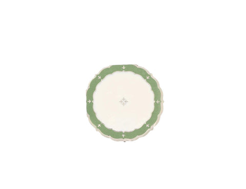 Lot de 16 Serviettes Papier Jardin à la Française – Crème, Vert Olive & Or 33x33 cm | Décoration Élégante