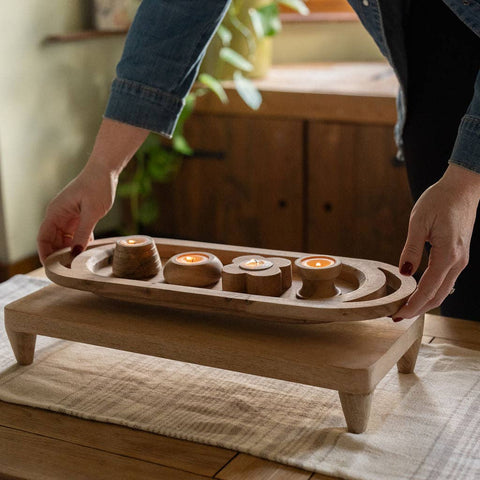 Beynac, Rehausseur de Table en Bois