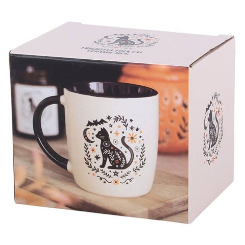 Tasse chat noir 370 ml en céramique – ambiance automnale et Halloween