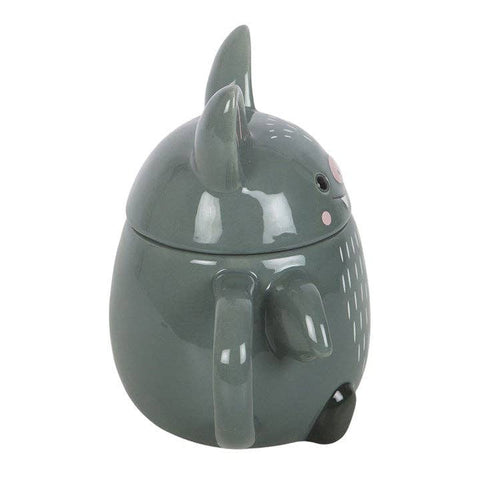 Tasse chauve-souris 450 ml avec couvercle – mug Halloween en céramique