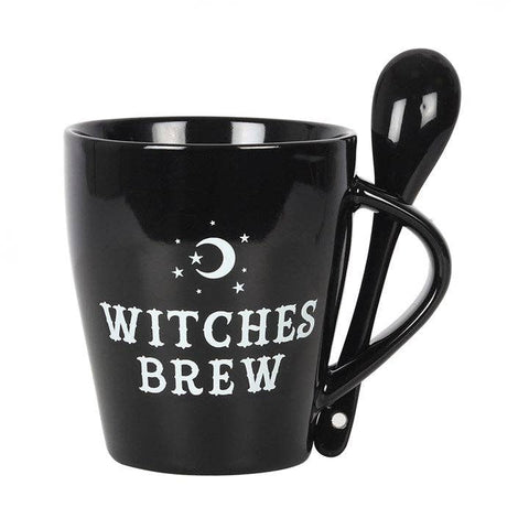 Mug sorcière Witches Brew 300 ml avec cuillère – tasse gothique