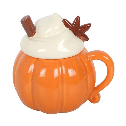 Tasse citrouille avec couvercle – Tasse automne originale