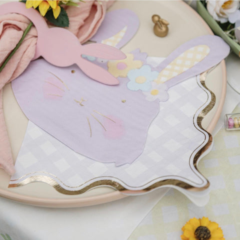 Lot de 16 Serviettes Vichy Pastel – Décoration de Table Printemps & Pique-Nique Chic