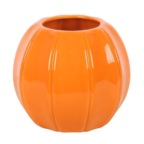 Vase citrouille orange en céramique – décoration automne et Halloween