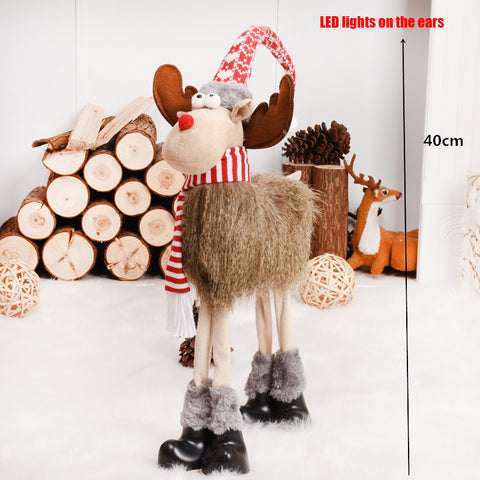 Renne de Noël gris 40cm