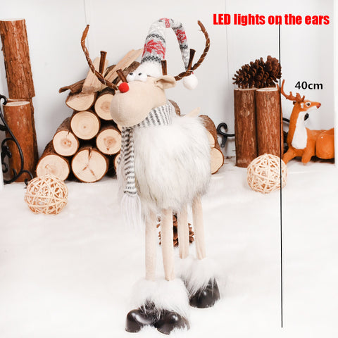 Renne de Noël gris 40cm
