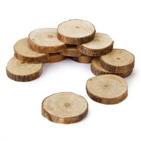 rondelle de bois , décoration de table naturelle