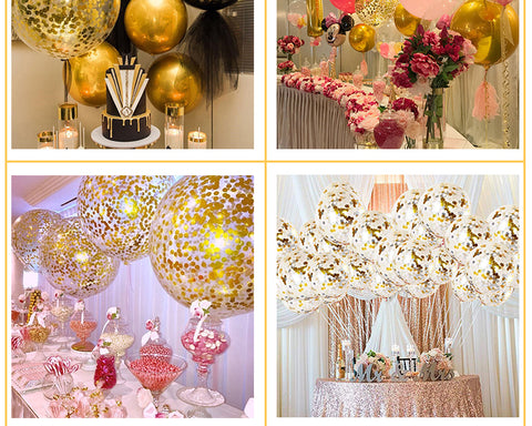 ballons colorés / confettis 20 pcs
