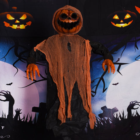 Citrouille animée halloween à suspendre