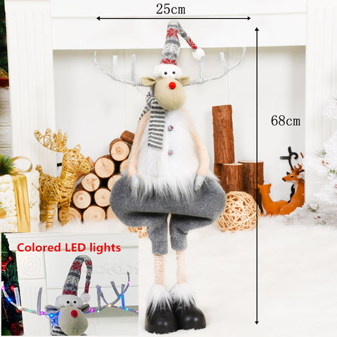 Renne de Noël gris