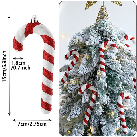 Sucre d'orge de Noël à suspendre, décoration de noël