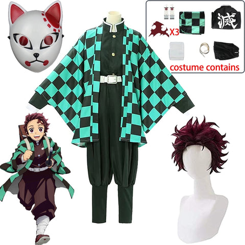 Costume ,perruque et accessoires Tanjirou Kamado , Demon Slayer