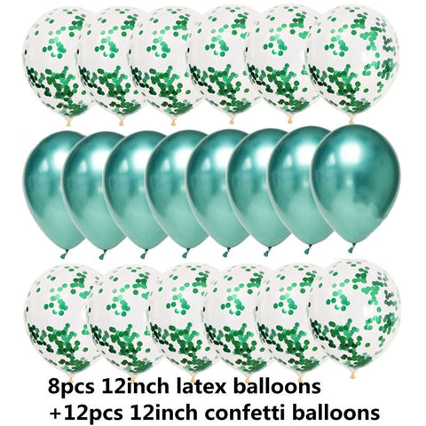 ballons colorés / confettis 20 pcs