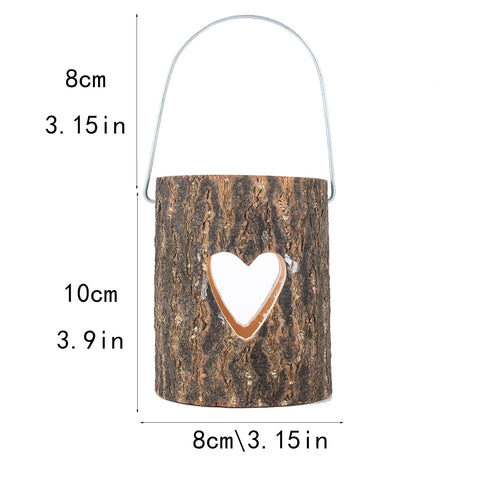 bougeoir en bois , décoration naturelle