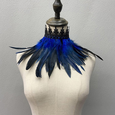 Collier ras du cou en plumes, Charleston / Gatsby