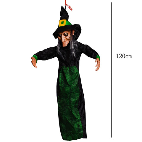 Sorcière animée à suspendre halloween