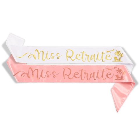 Echarpe "Miss Retraité"