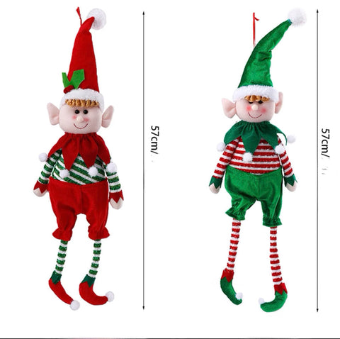 Lot de 2 lutins farceurs (garçon + fille) - Lutin farceur de Noël